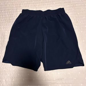 Two Pairs of Adidas Shorts (Red and Blue)